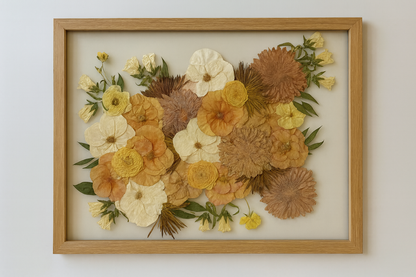 16x20 Pressed Bridal Bouquet