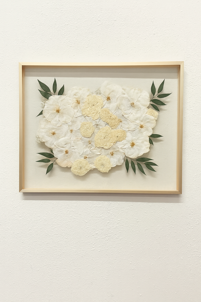 16x20 Pressed Bridal Bouquet